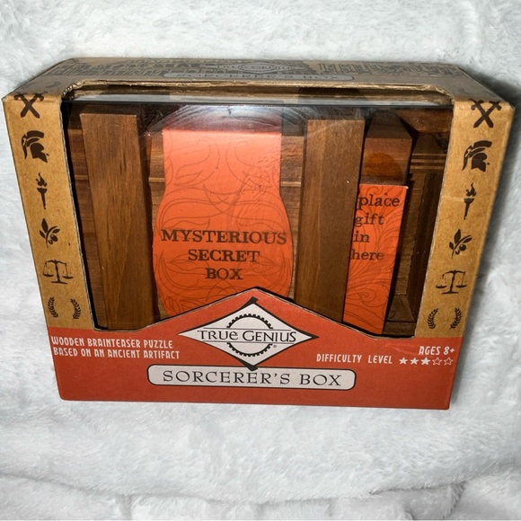 Project Genius Sorcerer's Box Wooden Brainteaser Puzzle BRAND NEW - Picture 3 of 16